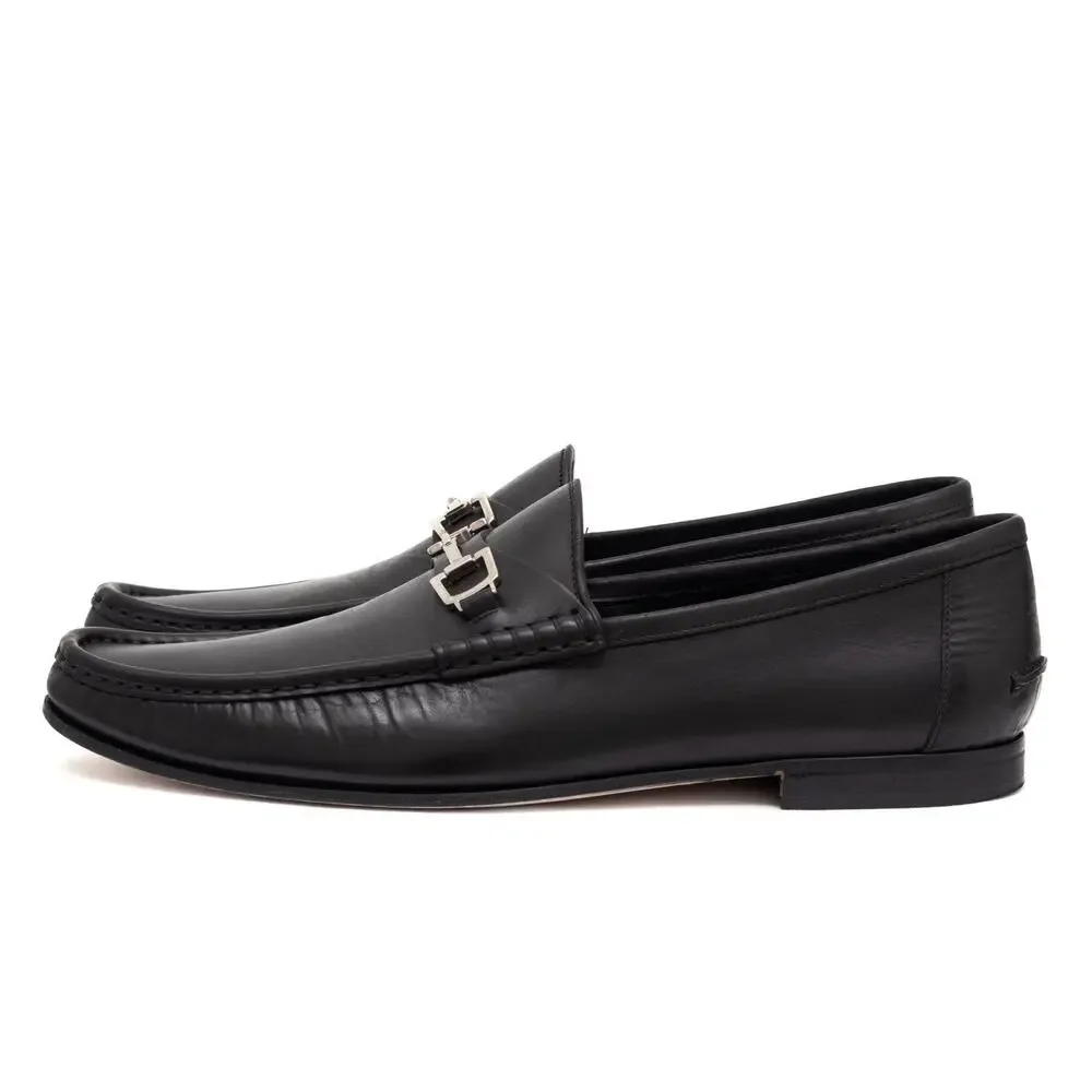 VTG GUCCI Tom Ford Era 247489 Leather Horsebit Loafers in Black US 9.5